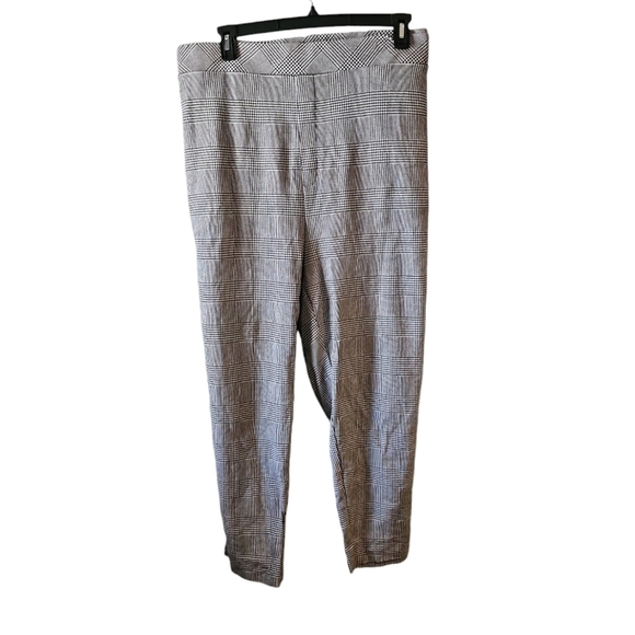 Studio Ponte Slim Fix Pixie Boot Pant - Black Plaid Houndstooth sz 6X WP230 - Picture 5 of 10